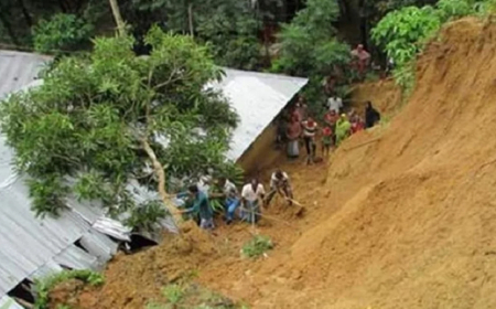 রাঙামাটিতে ৯৮ স্থানে পাহাড় ধস, রাঙামাটি-খাগড়াছড়ি যোগাযোগ বিচ্ছিন্ন